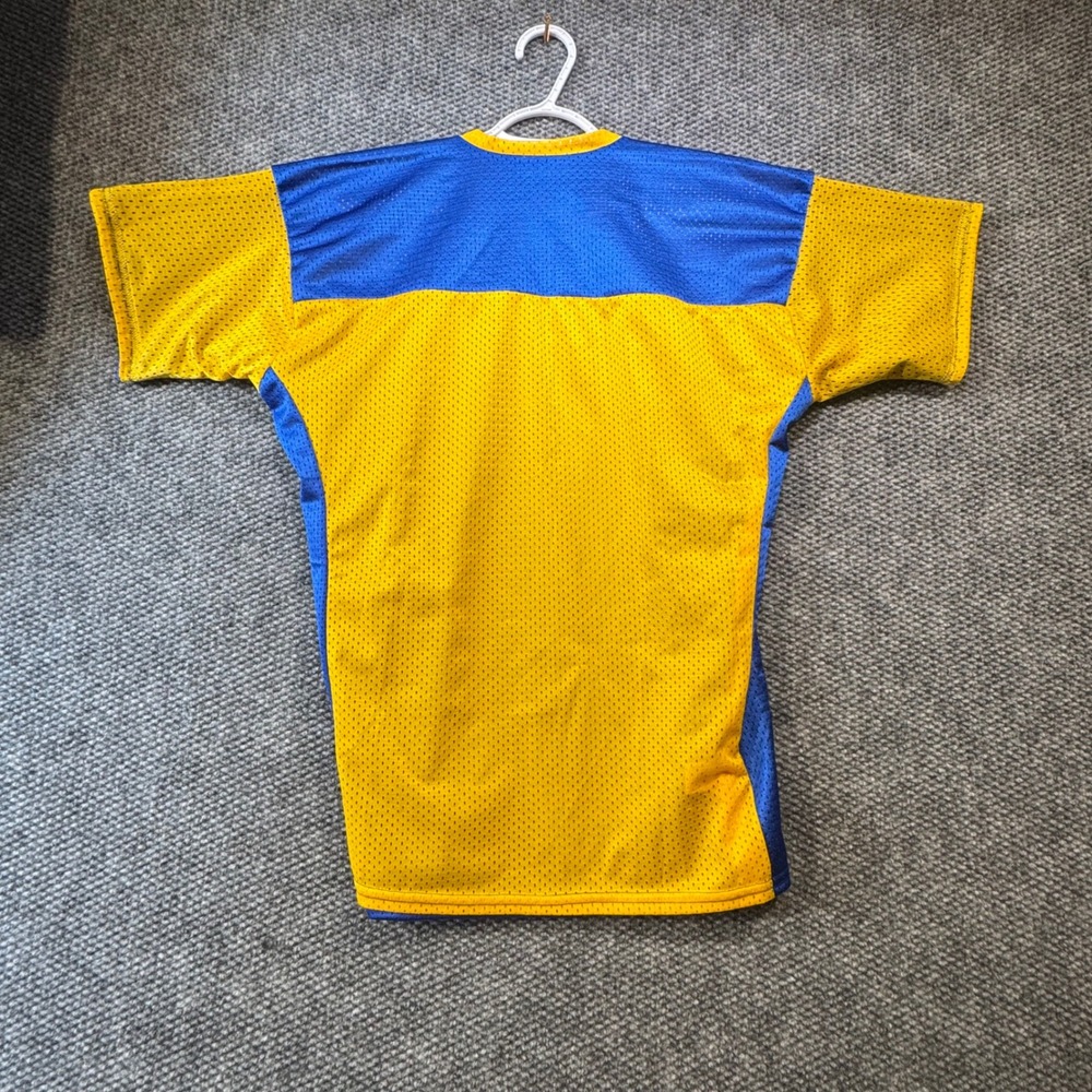 Triangle Sports LA Rams Shell Oil Reversible Mesh‎ Jersey Blue Gold Made in USA - Picture 5 of 6